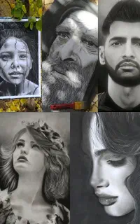 سفارش نقاشی چهره سیاه قلم