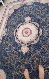 فرش ۹متری ساوین سرمه ای