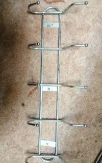 چوب لباسی دیواری فلزی استیل - ۵ شاخه
