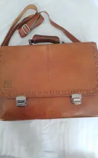 کیف اداری چرم طبیعی دست دوز
