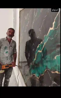 پتینه .میکروسمنت.استوکو.طرح سنگ