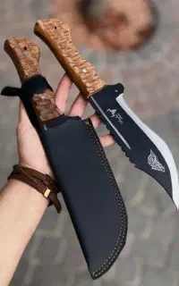 چاقو شکاری قلاف‌دار