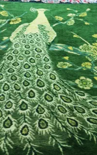 پتو قدیمی گل طاوسی