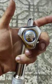 شیر اب خارجی برنج با روکش استیل