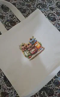 کیسه پارچه‌ای نان و سبزی و خوار بار
