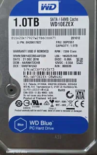 هارد اینترنال wdآبی رنگ 1ترابایت