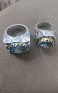 یک جفت انگشتر نقره