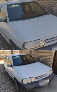 پراید ۸۴  سفید استثنایی شاسی سالم
