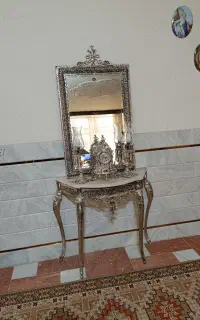 آینه وشمعدان برنجی