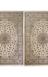 فرش دستبافت نه متری فرش رضا ترکمنی طرح نایین