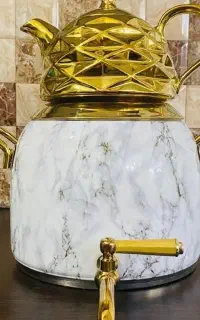 کتری قوری طرح سنگ ترک بدون جعبه