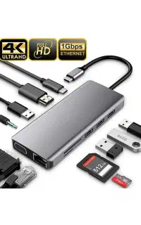هاب 11 پورت USB-C پاورولوژی مدل P11CHBGY-01