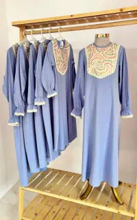 عبای آبی دخترانه