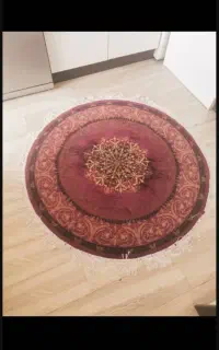 فرش قرمز گرد 1*30