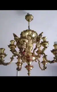 خریداروفروش لوستر برنجی واینه شمدان برنجی