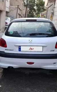 پژو ۲۰۶ سفید مدل ۹۹