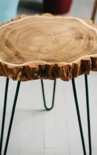 میز عسلی روستیک چوب