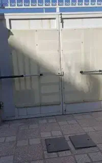 درب برقی کرکره جک بازویی شیشه سکوریت