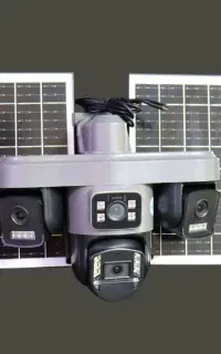 دوربین  مداربسته خورشیدی چهار لنز دو پنل سیم کارتی