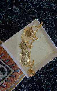 گردنی استیل اصل ابکاری طلا شده