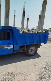 حمل شن ماسه ونخاله ساختمان وتیکه بلوک با نیسان