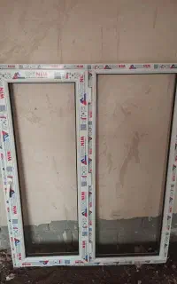 پنجره دو جداره به همراه فرم آهنی