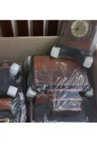 ست مدیریتی چرمی و چوبی