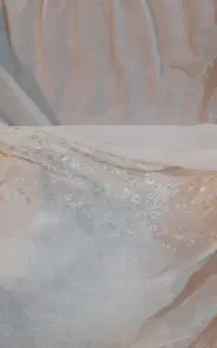 پرده حریر دوخته در حد نو
