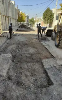 خدمات حفاری پی کنی تسطیح با بکهو و غلطک و کاتر زنی