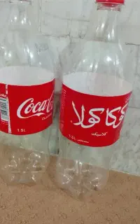 بطری نوشابه تمیز برای رب و آب نارنج