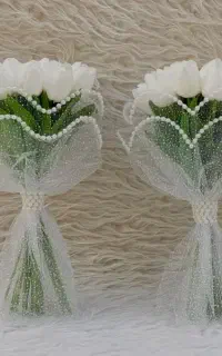 انواع دسته گل عروس و باکس گل