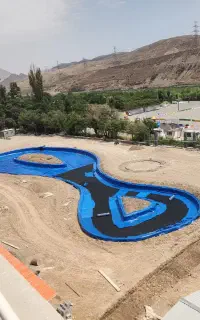 ساخت دریاچه مصنوعی با عایق ورق ژئوممبران آبی