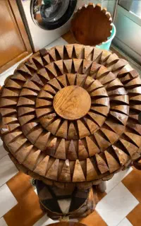 میز ناهار چوبی طرح جنگلی