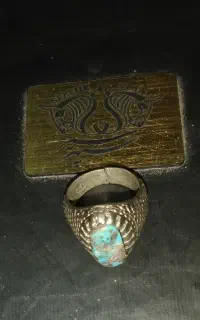 انگشتر نقره  فیروزه  استاد حمزه