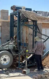 حفاری چاه منازل با دستگاه یکروزه