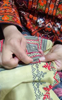 آموزش و دوخت لباس بلوچی