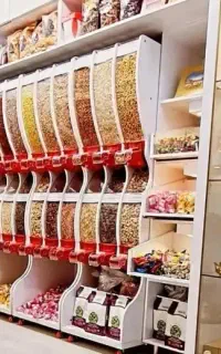 استند خودریز حبوبات و تخمه مغازه فروشگاهی