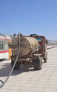 تخلیه چاه درفامنین ماماهان وروستاهای اطراف درلحظه