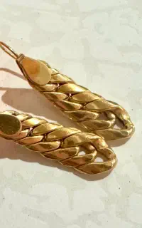 گوشواره طلا حصیری در حد