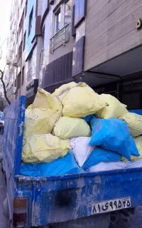 حمل نخاله خاک خاکبراری شن ماسه سفال پوکه آجرنیسان