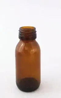 بطری شیشه ای ۶۰ کهربایی