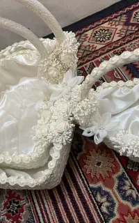 ست ۳تایی باکس  سبد عقد و بله برون تزیینی عروس