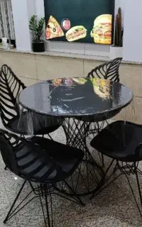 میز و صندلی مدل گلبرگ