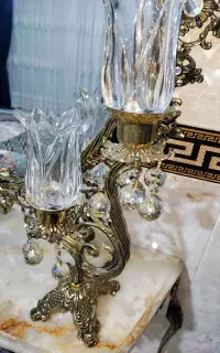آینه و شمعدان تمام برنج