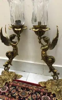 شمعدان فرشته قدیمی قبمت ۶۸۰۰