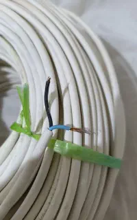 کابل دو در هفتادو پنج المینیومی روکش مسی