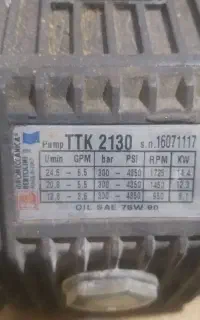 پمپ کارواش صنعتی ۳۰۰بار برتولین ایتالیا TTK2130
