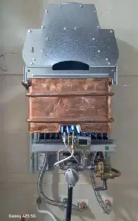 تعمیر ابگرمکن. اجاق گازصفحه شیشه وفلزی در منزل