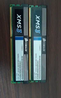 دو عدد رم استوک کورسیرDDR3 هر کدام 4گیگ