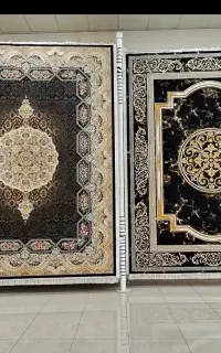 فرش  کاشان 1500شانه تراکم ۴۵۰۰ سبز